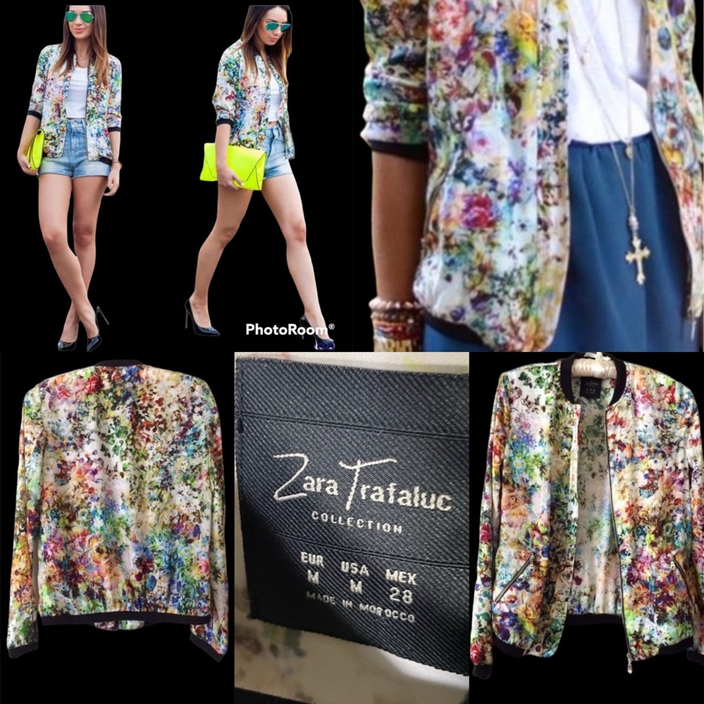 Zara Multicolor Bomber Jacket